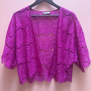 Y2K Lace Bolero – Magenta